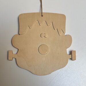 Wooden Frankenstein Wall Hanging Art